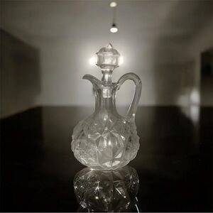 Toltec Cruet McKee EAPG Mold Blown 1903